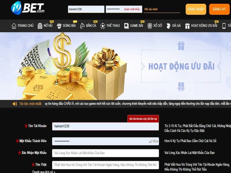 Đăng ký I9BET chỉ vài bước trên điện thoại di động